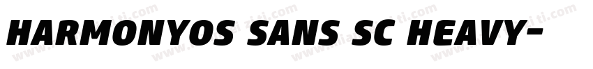 harmonyos sans sc heavy字体转换